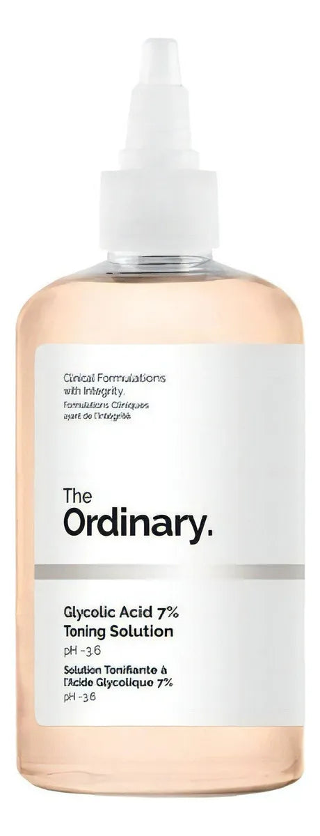 The Ordinary Ácido Glicólico 7% – Exfoliación Profesional contra Arrugas, Acné y Manchas